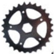 OPC 12" Bike Chain Ring - 1/2 x 1/8 x 28T Steel with 21.4mm HEX Hole