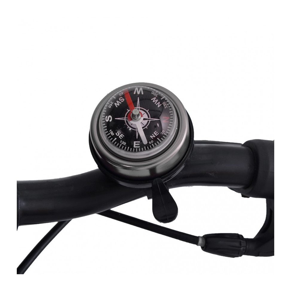 Oxford Compass Bell - Silver Bicycle Accessory
