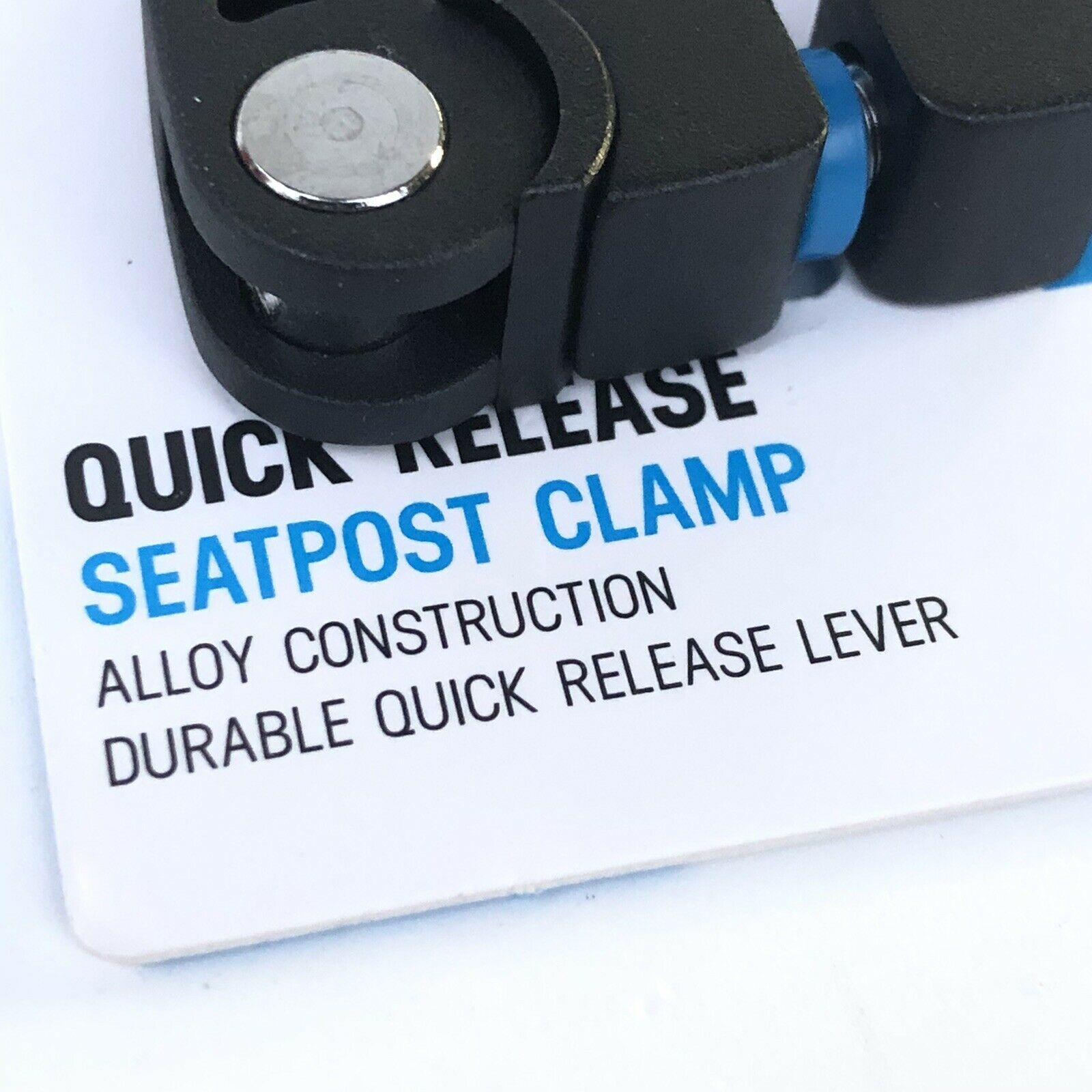 PRO 31.8mm Seat Post Clamp Quick Release Alloy Black Saddle Bike Frame Lever