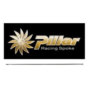 Pillar Aero Racing Spokes - Straight Pull, 284mm, Black, Stainless Steel