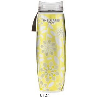 Polar Bottle ERGO Insulated Water Bottle - 650ml/22oz, Classic Valve, Silver & Gold