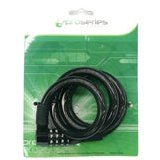 ProSeries Taiwanese Cable Lock - 4 Digit Combination, 12mm x 72"