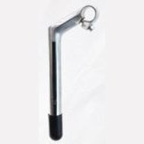 Quill Stem - 25.4mm Dia, 80mm Ext, R30 Degree, Silver