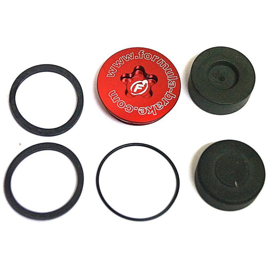 R1 Caliper Pist/Qring Kit - Red Cap MY2013