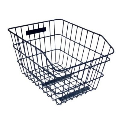 Rear Fixed Wire Basket - Black 43cm x 33cm x 25cm