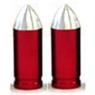 Red Bullet Valve Caps - 2 Pack