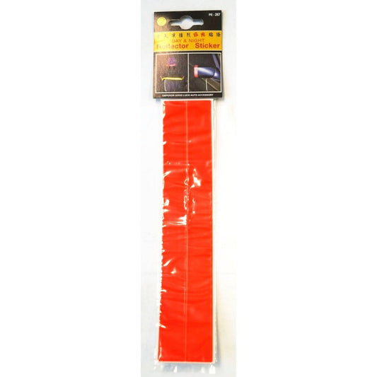 Reflective Stickers Red 20x217mm/2pcs Day & Night Visibility