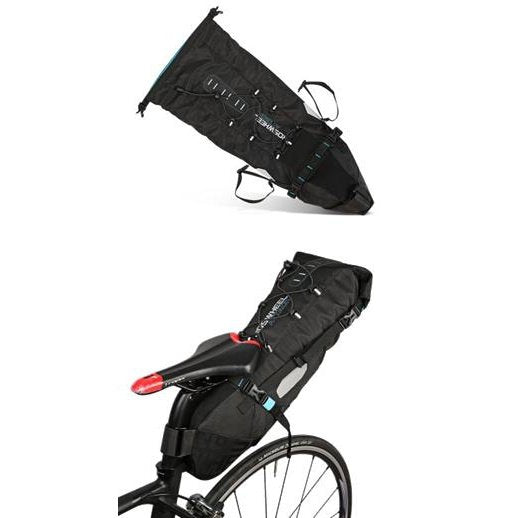 SAHOO Bike Seat Bag - Large, Waterproof, Quick Release, 3-10L Capacity