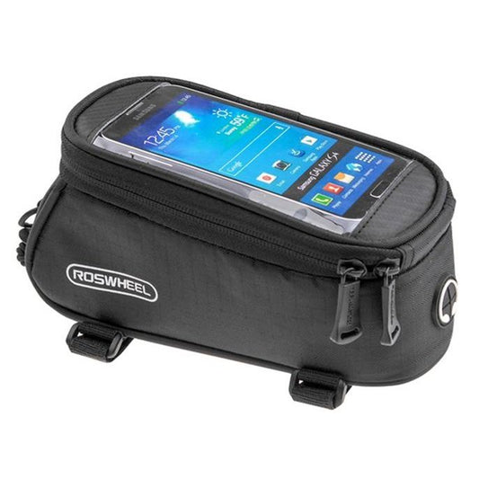 SAHOO Large Phone Holder for Top Tube Mount - Waterproof & Velcro Attach