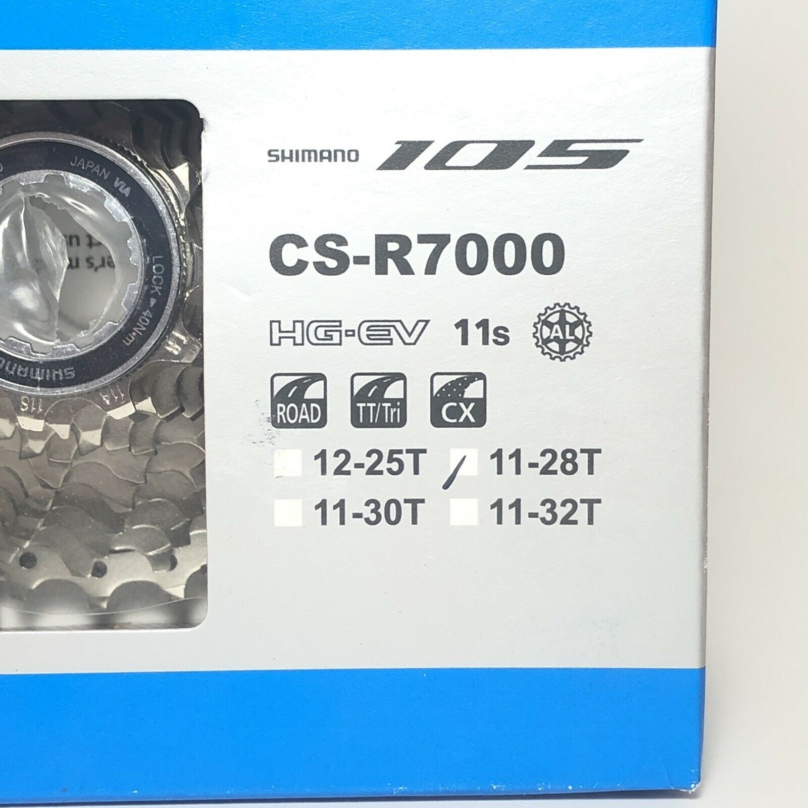SHIMANO 105 CS-R7000 11-28T 11 Speed Cassette Bike Cog Gears Sprocket
