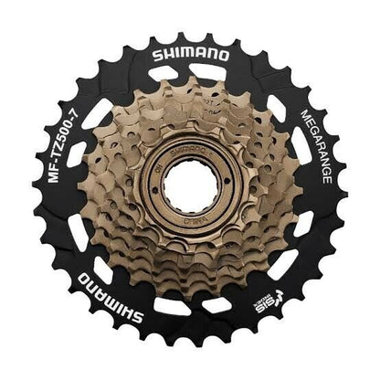 SHIMANO MF-TZ500 7 Speed 14-34T Freewheel Rear Cog Cassette Gears Screw On Bike