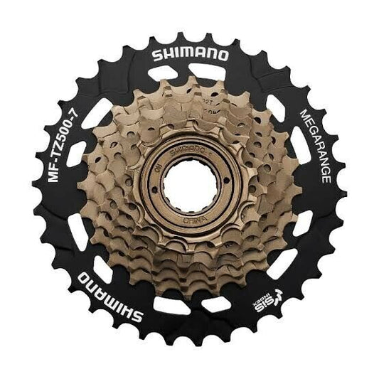 SHIMANO MF-TZ500 7 Speed 14-34T Freewheel Rear Cog Cassette Gears Screw On Bike
