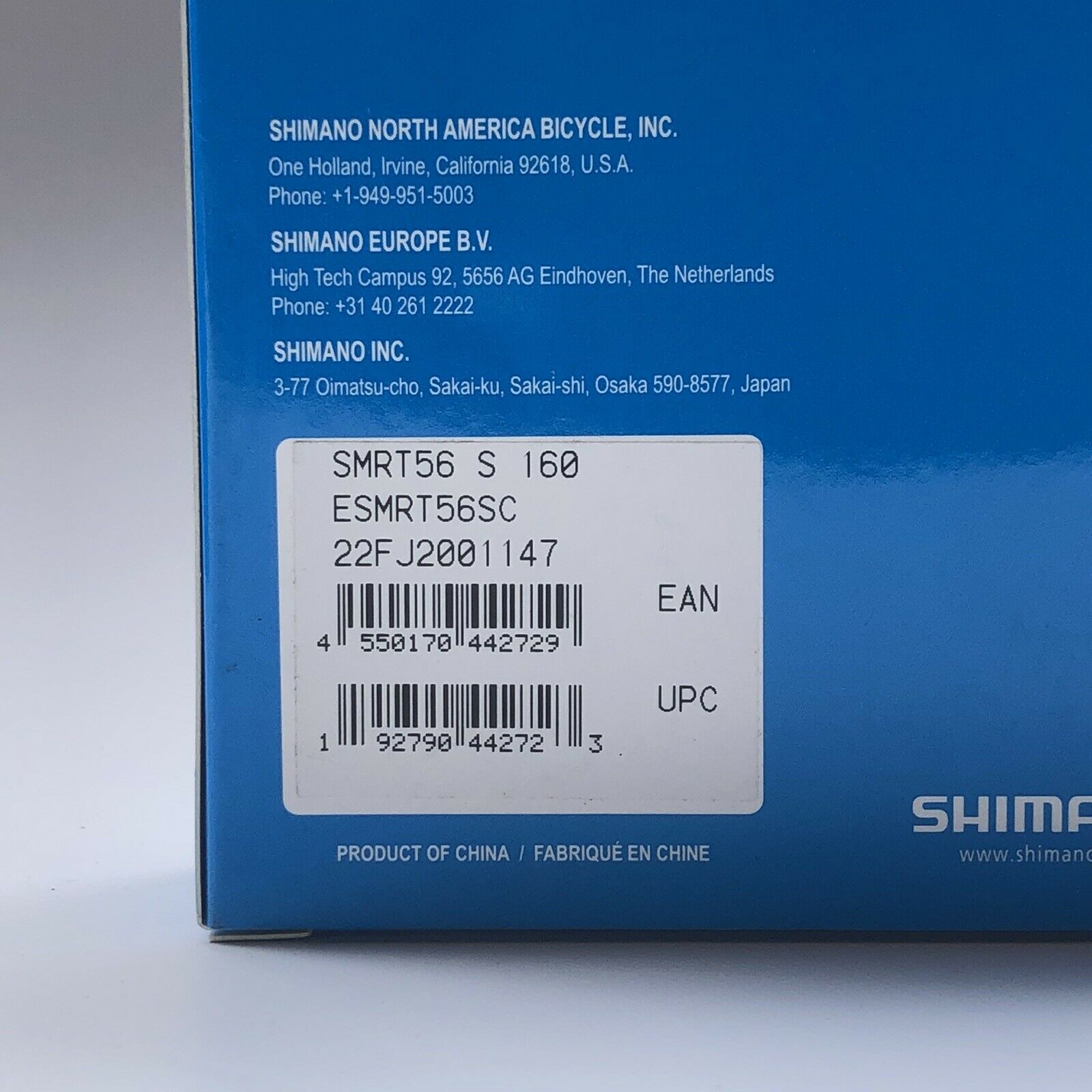 SHIMANO SM-RT56 Disc Brake Rotor Stainless 6-Bolt 6" Inch 160mm Discs Bike Part