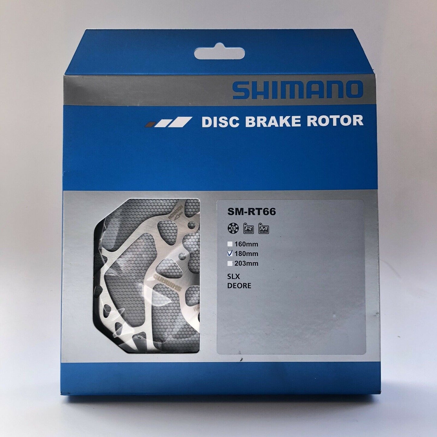 SHIMANO SM-RT66 SLX 6 Bolt Disc Brake Rotor - 180mm Deore Six Bike Bicycle