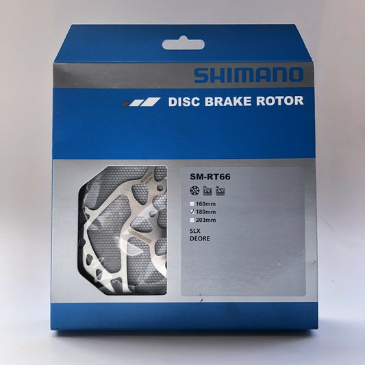 SHIMANO SM-RT66 SLX 6 Bolt Disc Brake Rotor - 180mm Deore Six Bike Bicycle