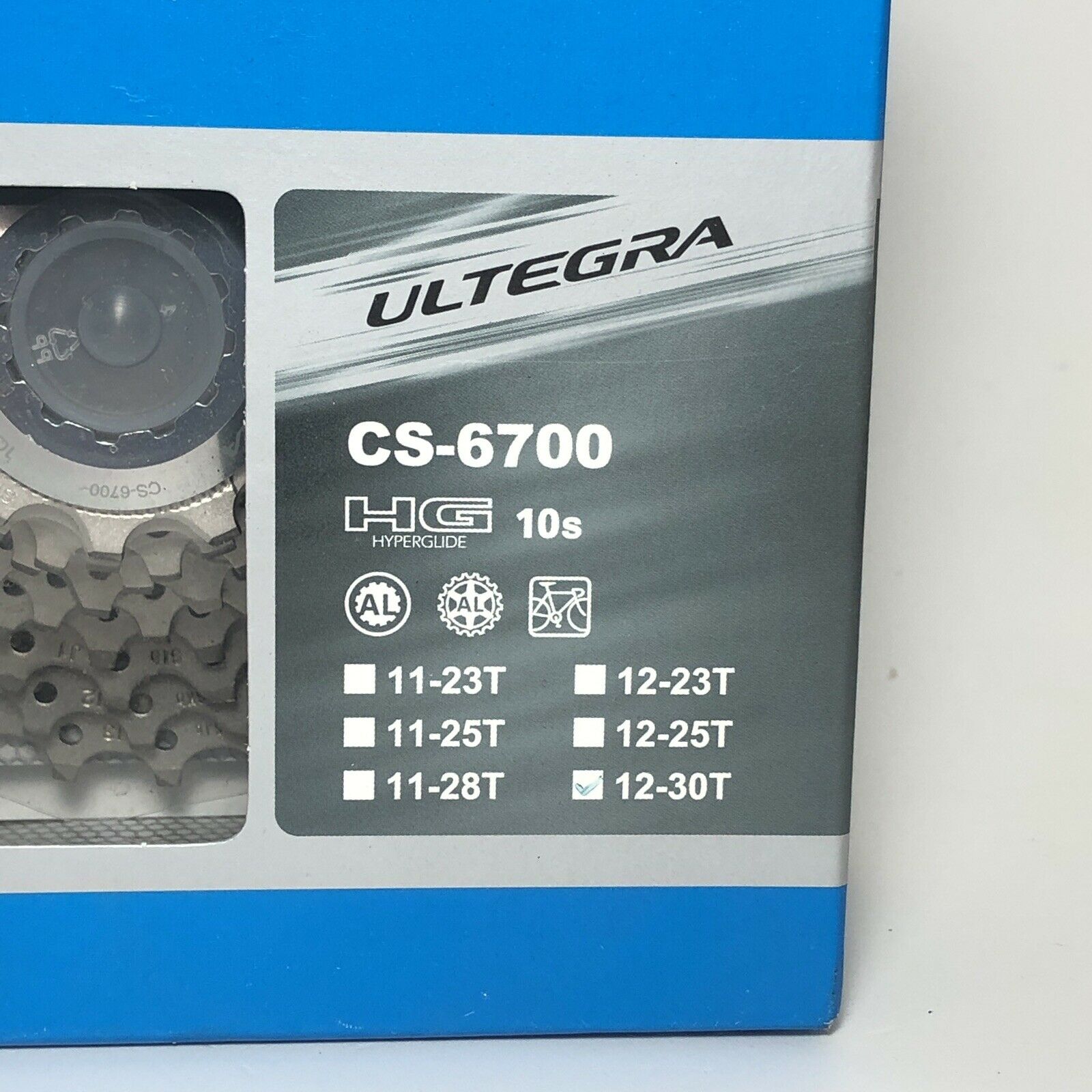 SHIMANO Ultegra CS-6700 10-Speed 12-30T Cassette Sprocket Gears - Silver