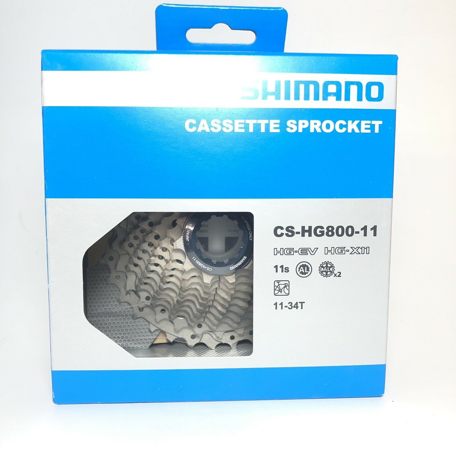 SHIMANO Ultegra CS-HG800 11-34 Cassette - 11 Speed Silver Bike Sprocket Cog Gear