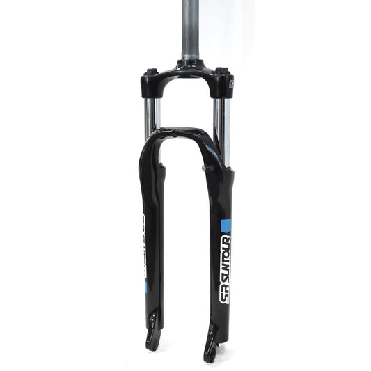 SR Suntour XCE 27.5" Suspension Fork - 100mm Travel, 9mm Axle, Coil Spring, Preload Adjuster, Disc, Black