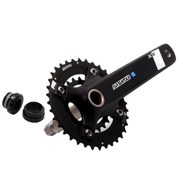 SR Suntour XCM-AX Chainwheel Set - 2x10spd, 170mm, 36T/22T, Black