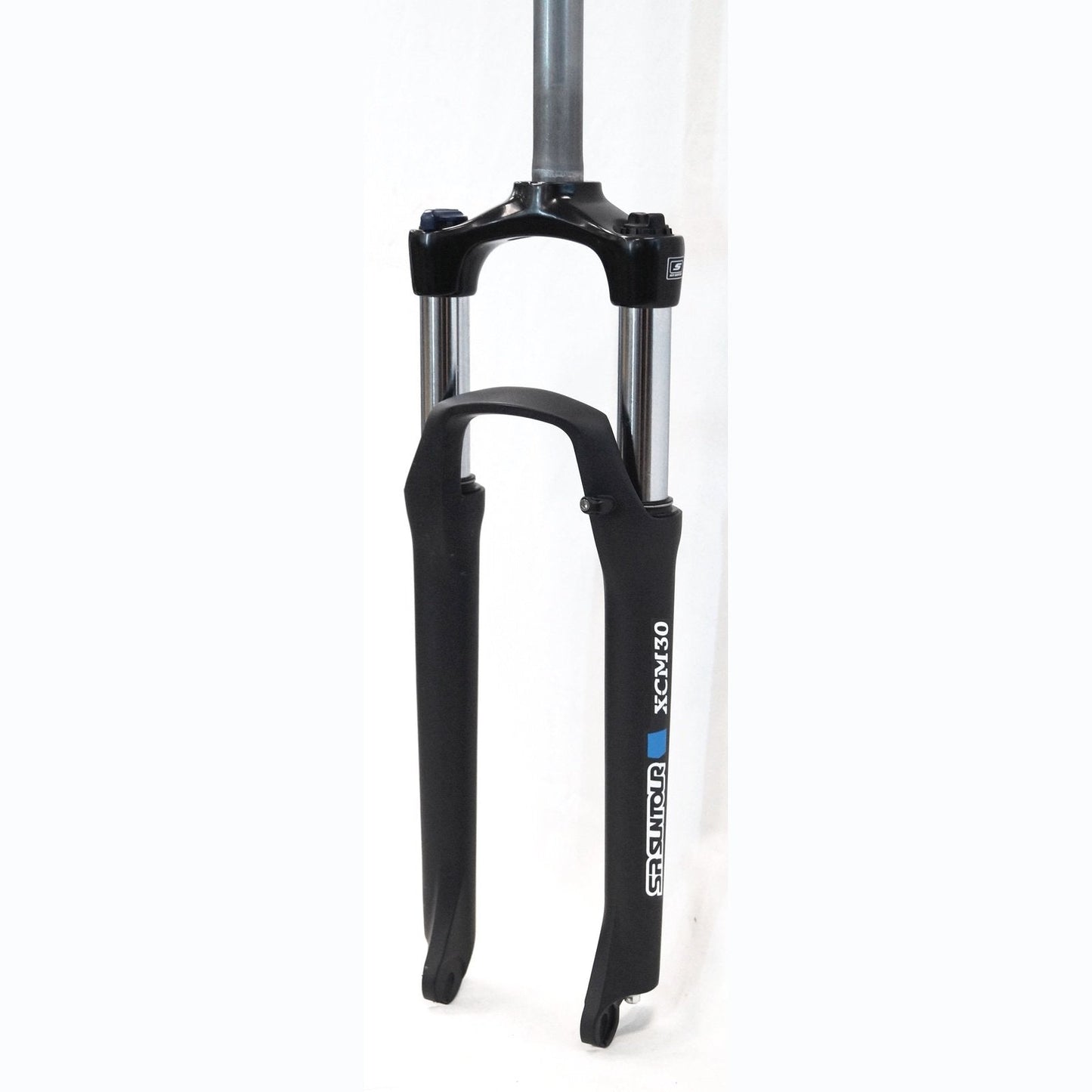 SR Suntour XCM HLO 27.5" Suspension Fork - Coil Spring, Hyd L/O, Disc Only, 100mm Travel, Matte Black
