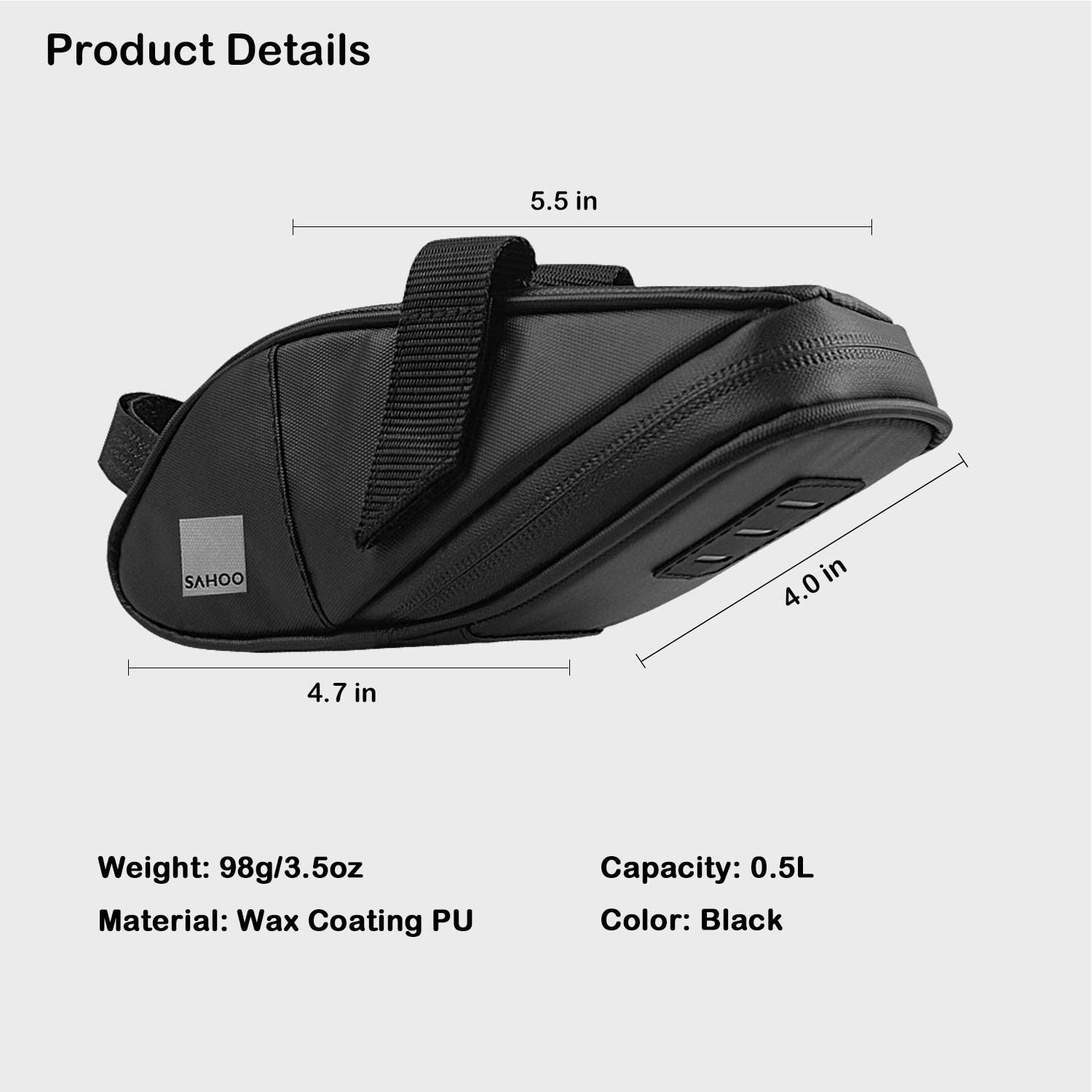 Sahoo Roswheel Race Series 131432 Ultralight Bike Saddle Bag