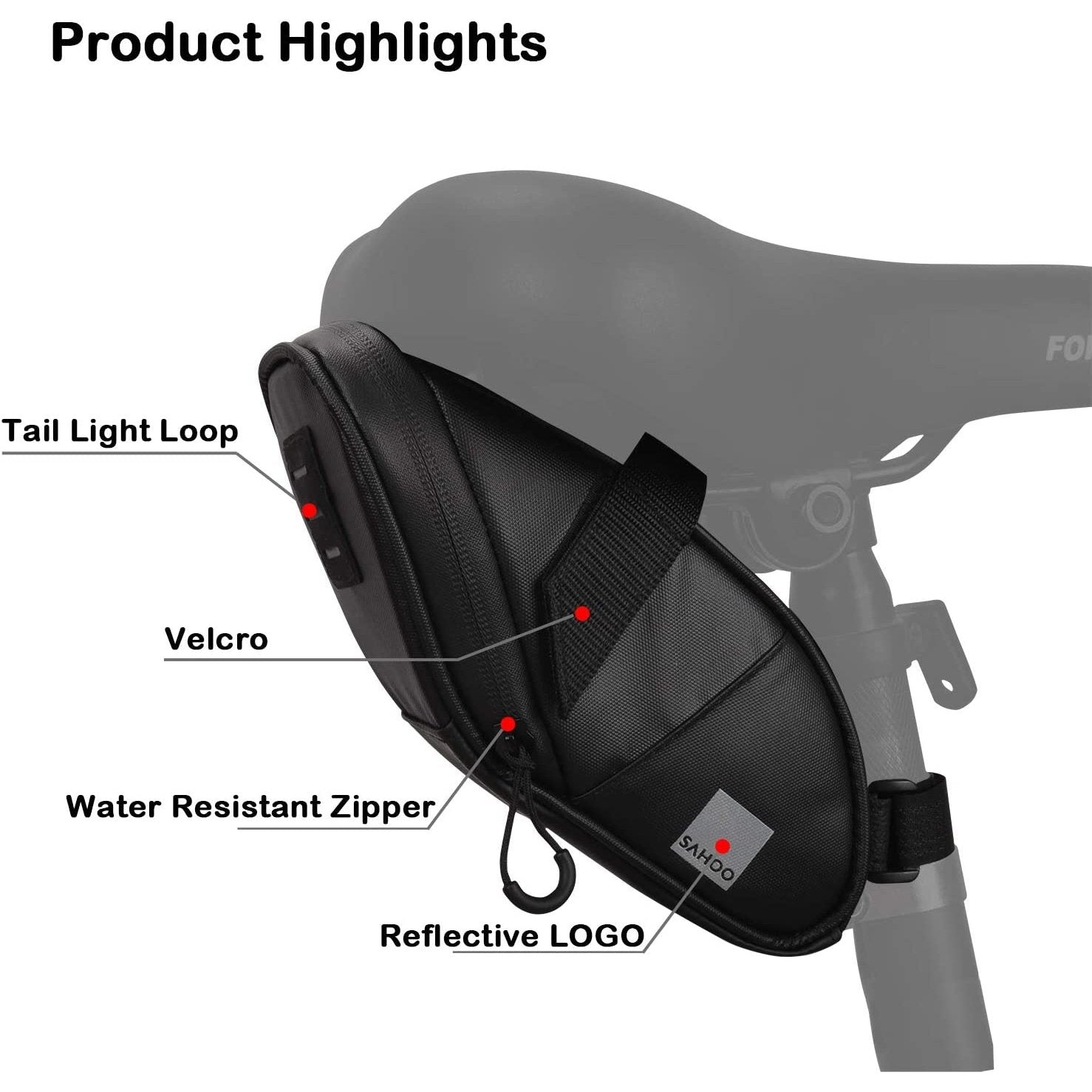 Sahoo Roswheel Race Series 131432 Ultralight Bike Saddle Bag