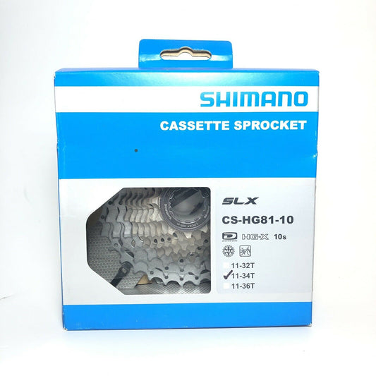 Shimano SLX 10Spd Cassette CS-HG81 11-34t 10-Speed Dyna-Sys Bike Gears Sprocket