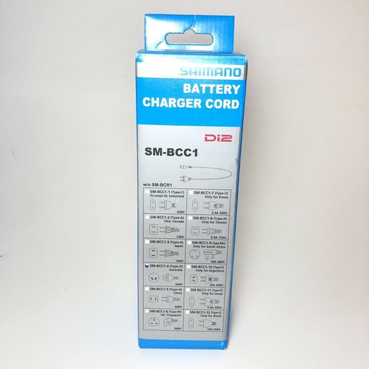 Shimano SM-BCC1-4 240V Power Cable For Di2 Battery Charger