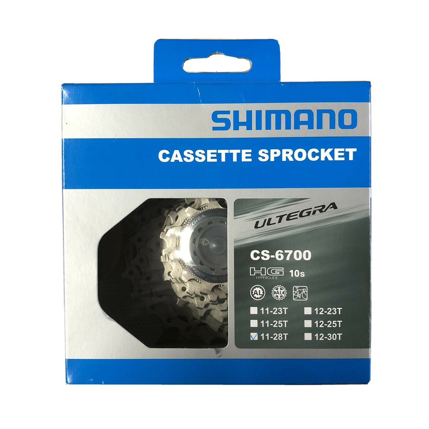 Shimano Ultegra 6700 10 Speed Cassette - Size 11-28 Freehub Bike Part Bicycle