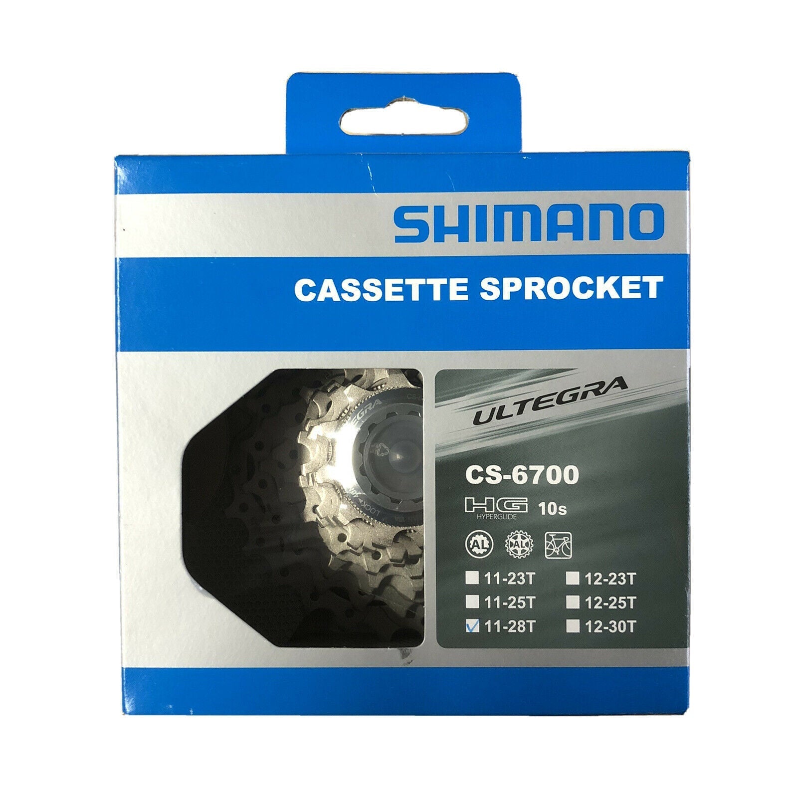 Shimano Ultegra 6700 10 Speed Cassette - Size 11-28 Freehub Bike Part Bicycle