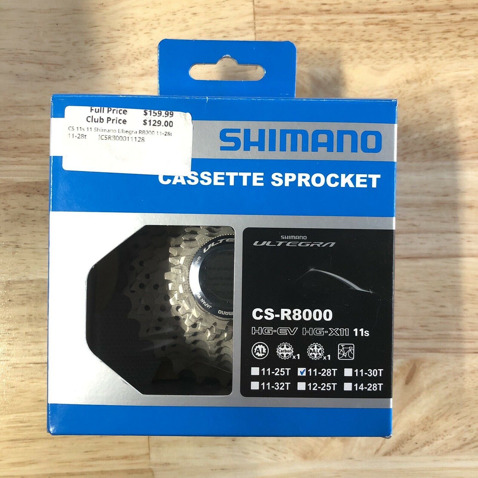 Shimano Ultegra R8000 11 Speed Cassette - 11-28 Freehub Bike Part Bicycle Cogs