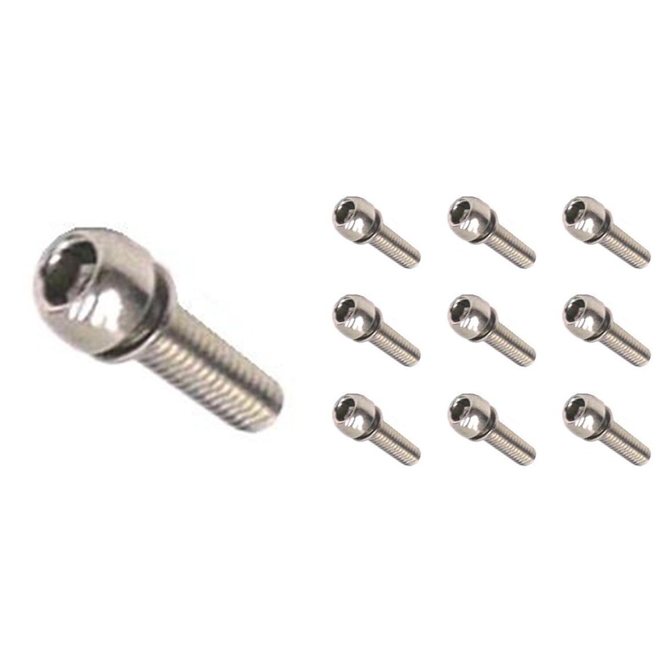 Stainless Steel M6 Stem Bolt - 20mm, Allen Key Type, Round Head Pack of 10
