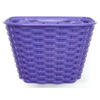 Sunnywheel Plastic Bike Basket for 16-20" Bikes - Purple