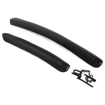 Sunnywheel Unspecified Mudguard Set 27-700C, Front & Rear, Black, PP, Clip-On Type