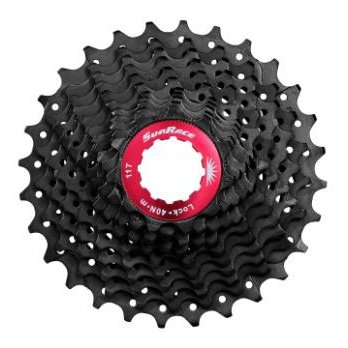 Sunrace 11-Speed Road Cassette - 11-28T Black Chrome