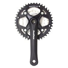 Sunrace Alloy Chainwheel Set 170mm - 24/34/42T - 90 Crank Hole - 7/8 Speed - Black
