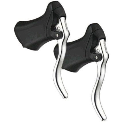 TEKTRO RL-340 Q/R Brake Levers - SILVER/BLACK Pair