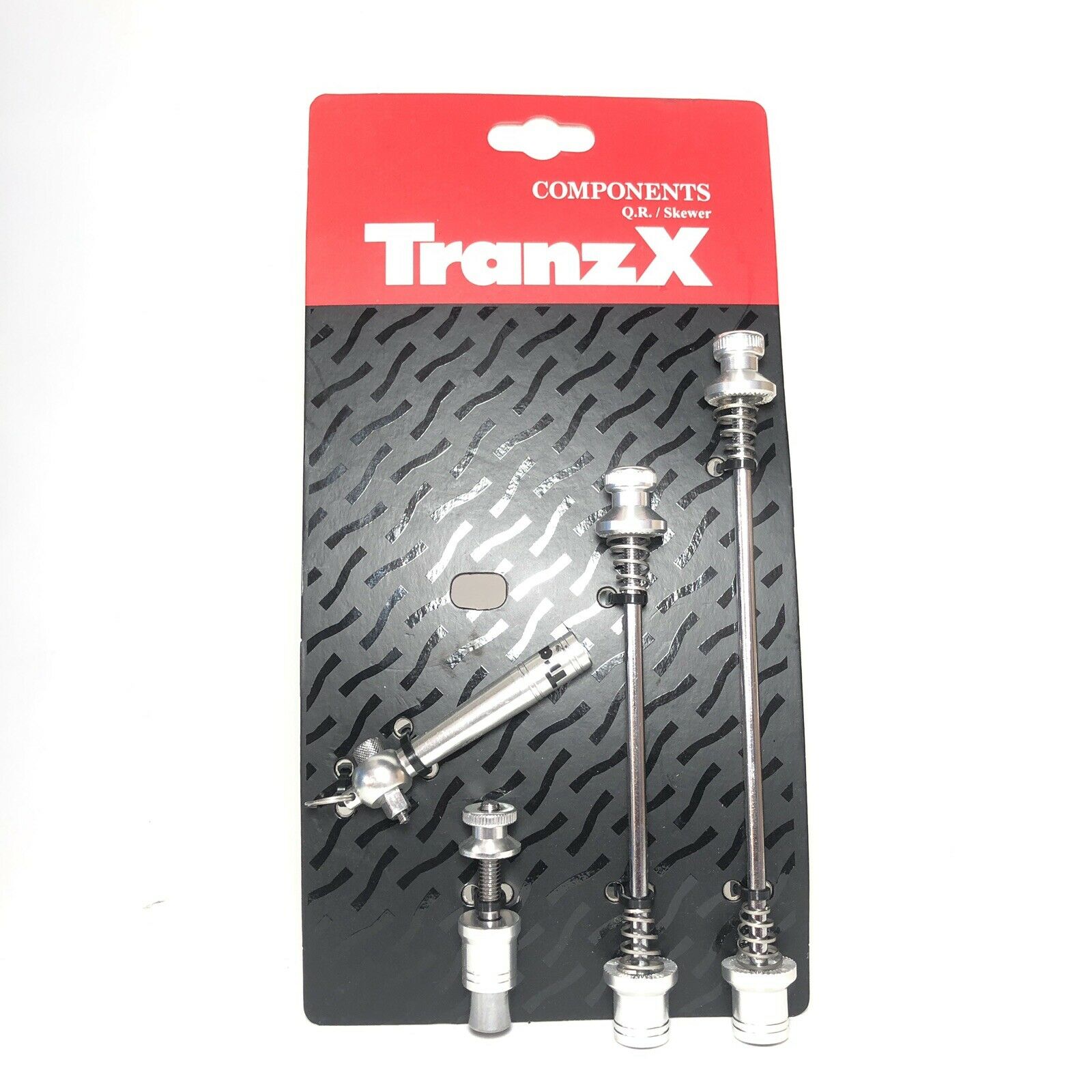 TRANZ X - Bike Axle Security Skewer Lock Quick Release Wheel Mtb/Road Silver QR