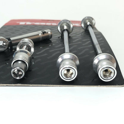 TRANZ X - Bike Axle Security Skewer Lock Quick Release Wheel Mtb/Road Silver QR