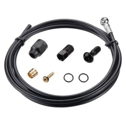 TRP Tektro/TRP Banjo Hose Kit - 5.5mm - Kevlar - 1800mm - Black