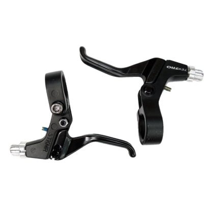 Tektro 2-Finger Brake Levers for Linear, Caliper, Cantilever & U Brakes - ALL BLACK Pair