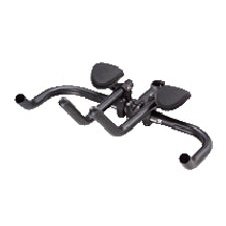 TranzX TRIATHLON BARS 25.4mm thru to 31.8mm BB, Adjustable, alloy, w/sleeves and clamp BLACK