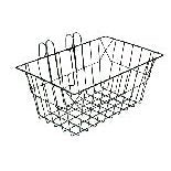 TsaiYarn Wire Front Bike Basket with Handle - Hooks onto Handlebars, Black