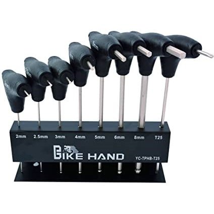 Twin Head Wrench Set - 8 Pce in Storage Cradle - 2-8mm Hex & T25