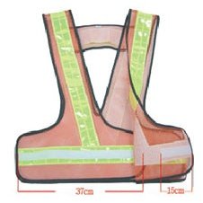 Universal Safety Vest X-Type with Extra Front Velcro