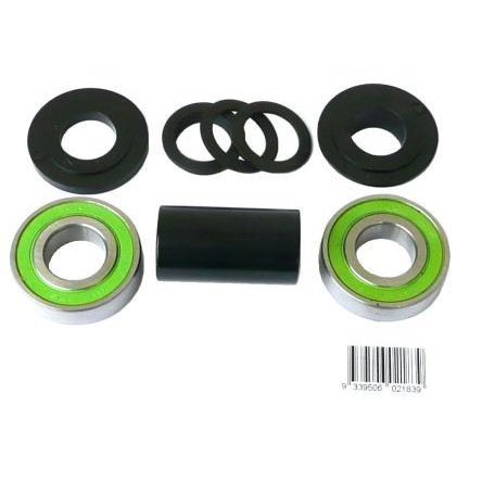Unspecified 19mm Mid Type Bottom Bracket Set Sealed Bearings, 10 Pieces, Black