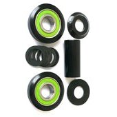 Unspecified American Type Bottom Bracket Set 19mm, Sealed Bearings, 10 Pieces, Black