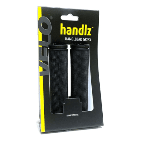 VELO - Handlz Mountain Bike Handlebar Grips Black - Rubber