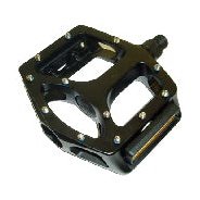 VP BMX Alloy Pedals - Large Platform, 9/16", Cr-Mo Axle, Screw-In Pins, Black