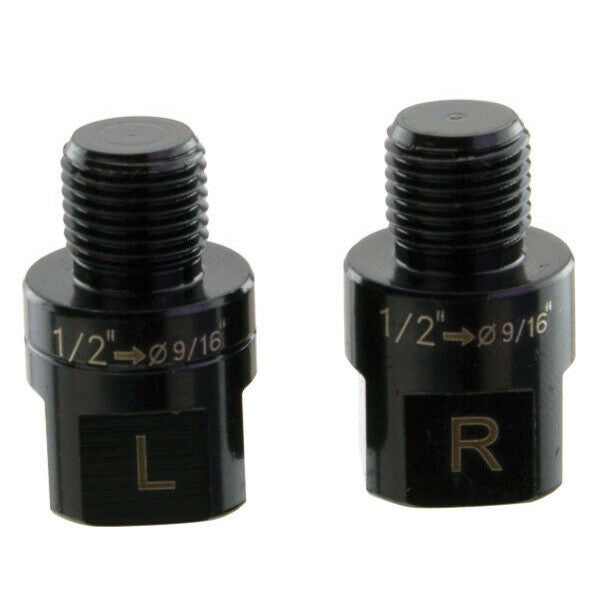 VP Cr-Moly Pedal Thread Adaptors - Converts 9/16" to 1/2" - Set of 2